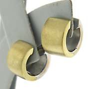 Gorgeous 14kt Two-Tone Gold Huggies Earrings