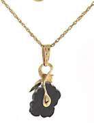 Great Flower Carved Opal Necklace