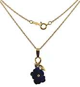 Great Flower Carved Opal Necklace