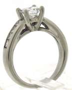 Dazzling Platinum Princess Cut Diamond Channel Set Ring