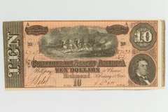 Feb 17 1864 Series $10 Confederate Note