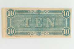 Feb 17 1864 Series $10 Confederate Note
