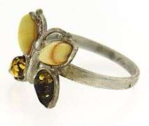 Sterling Silver Butterfly Gemstone Ring