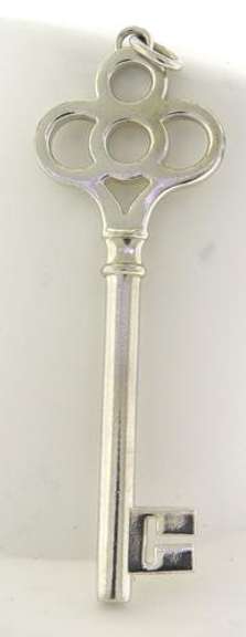Tiffany & Co Sterling Silver Key Pendant