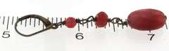 Set of Red Stone Necklace. Bracelet and Earrings