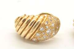 14K Ladies Diamond Earrings