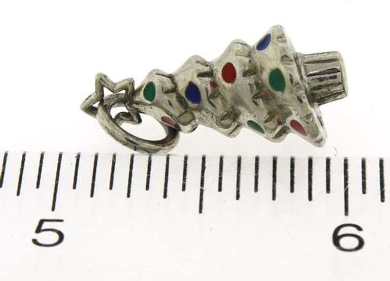 Tiffany & Co Christmas Tree Enamel Charm