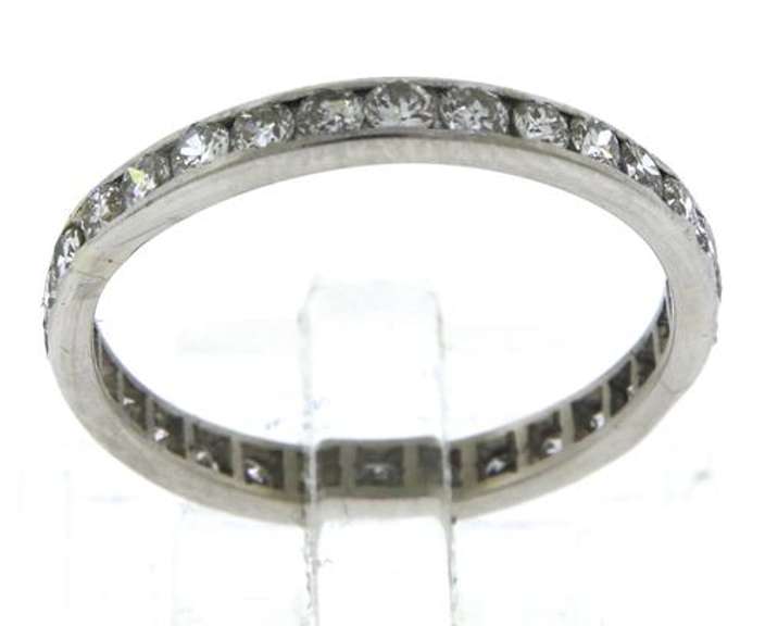 Platinum Vintage Diamond Eternity Band