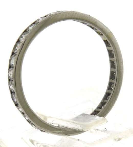 Platinum Vintage Diamond Eternity Band