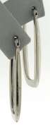 Simple 14kt WG Smooth Squared Hoop Earrings