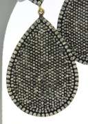 True Glamour Silver & Diamond Pave Dangle Earrings