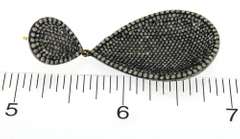 True Glamour Silver & Diamond Pave Dangle Earrings