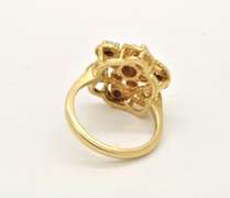 LADIES 14 KT YELLOW GOLD OPAL RING