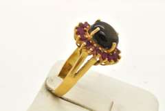 LADIES 22 KT COLOR STONES RING