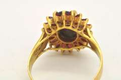 LADIES 22 KT COLOR STONES RING