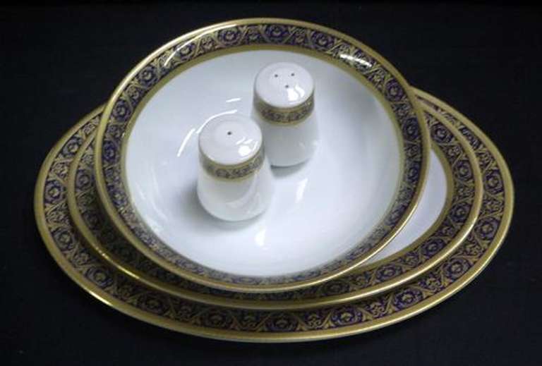 Blue 5 Pieces Serving Set