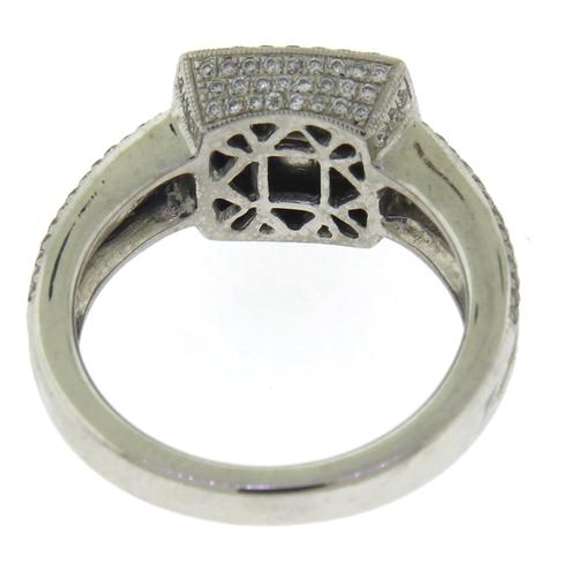 Fantastic 18kt Princess Cut Diamond Engagement Ring