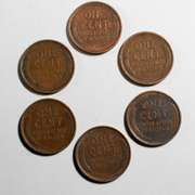 6 High Grade 1909 VDB Lincoln Cents