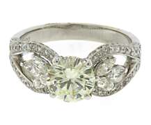 Majestic RBC Diamond Engagement Ringin 18kt