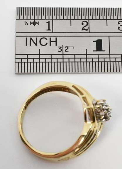 Pretty Multi-Diamond Ring in 10K