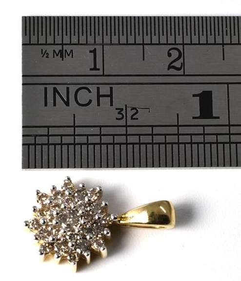 Lovely Multi-Diamond Pendant in 14K