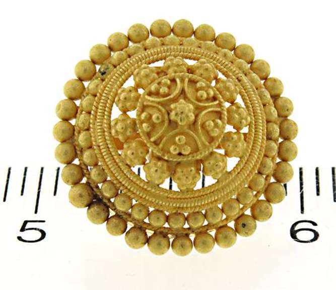 Unique 22kt Set of Beaded Necklace and Earrings