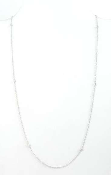 Italian 18K Diamonds By The Yard Necklace