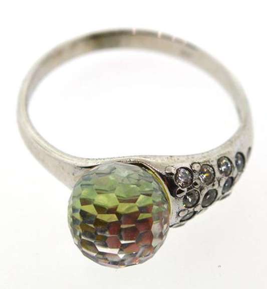 Preciosa Sterling Bead Ring