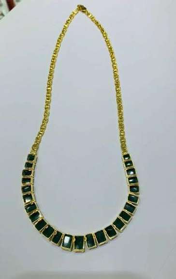 Amazing 18kt Gold & Emerald Necklace!