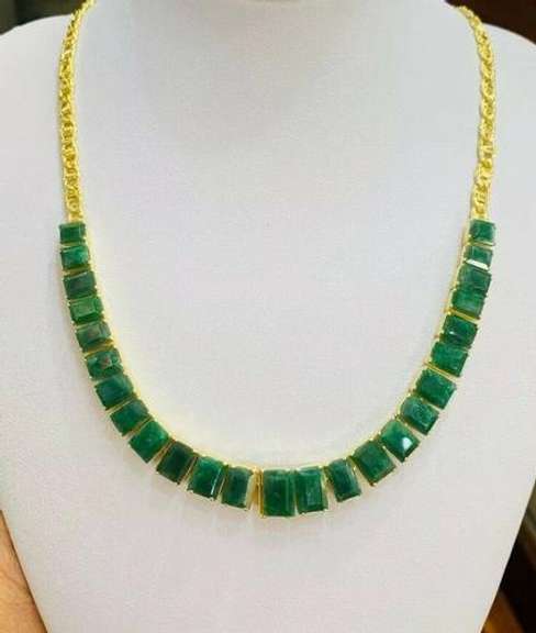 Amazing 18kt Gold & Emerald Necklace!
