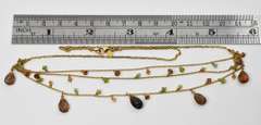Enticing Multi-Colored  Stone Gold Filled Necklace