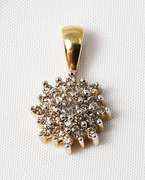 Lovely Multi-Diamond Pendant in 14K