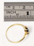 Refined Marquise Sapphire and Diamond Ring in 14K