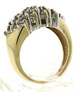 Glittering 14kt YG Cluster Diamond Ring