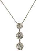 Fabulous Diamond Cluster Past Present Future Necklace