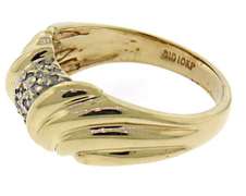Beautiful Pave Diamond Yellow Gold Ring