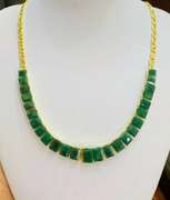 Amazing 18kt Gold & Emerald Necklace!