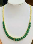 Amazing 18kt Gold & Emerald Necklace!