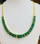 Amazing 18kt Gold & Emerald Necklace!