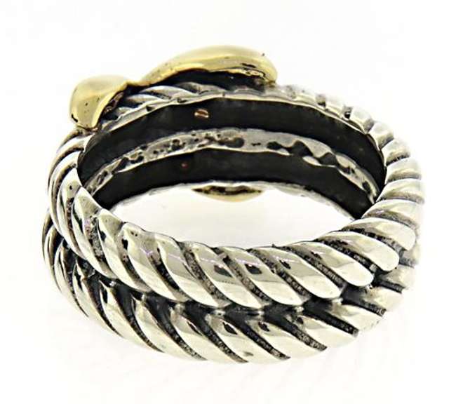 Sterling Silver X Ring