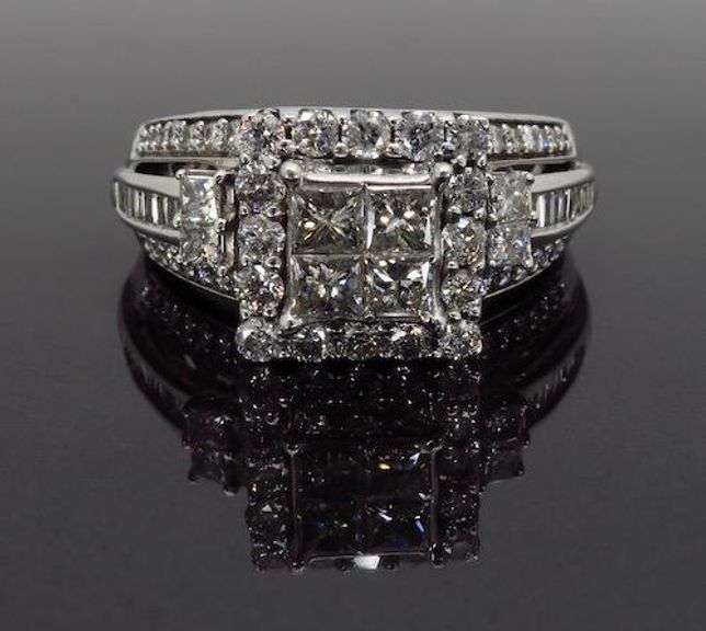 Invisible set Diamond Engagement Ring