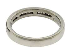 Great Platinum Round Brilliant Cut Wedding Band