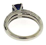 Masterpiece 18kt Cushion Sapphire & Diamond Ring