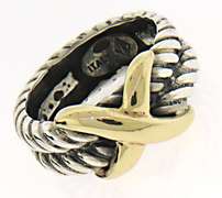 Sterling Silver X Ring
