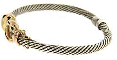 Very Nice Two Tone Knoted Cable Bracelet