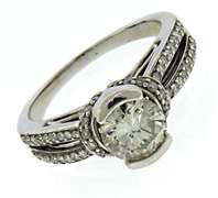 Charming White Gold Diamond Ring