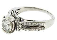 Charming White Gold Diamond Ring