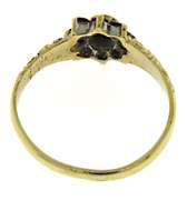 Vintage Ruby Halo and Diamond Yellow Gold Ring