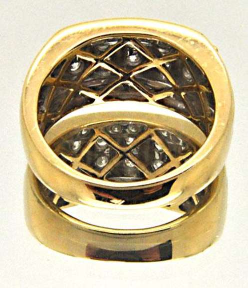 MEN'S 14K DIAMOND BAND 2.00 CARAT TOTAL WEIGHT.