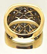 MEN'S 14K DIAMOND BAND 2.00 CARAT TOTAL WEIGHT.